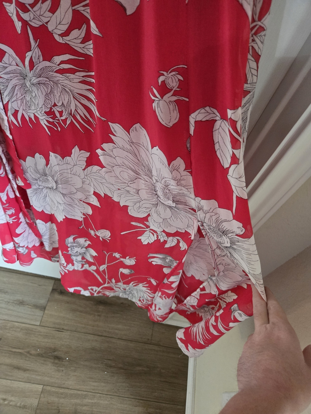 Lane Bryant Rose Pink Floral V-Neck Maxi Dress - Picture 5 of 12